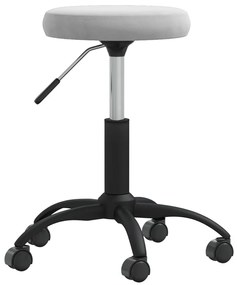 vidaXL Cadeira de jantar veludo cinzento-claro