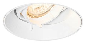 Foco embutido moderno branco GU10 redondo sem moldura - Oneon Moderno