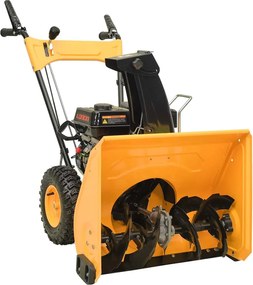 vidaXL Lançador de neve 6,5 CV amarelo e preto