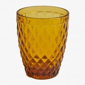 Pack De 4 Copos 27 Cl Em Vidro Koviran Ocre Amarelo - Sklum