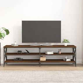 Móvel de TV 180x40x50 cm derivados de madeira carvalho castanho