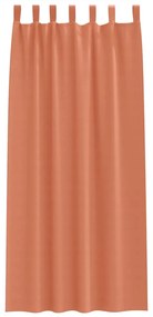 Cortinas com cortinas 2 pcs Terracota 260 x 140 cm Poliéster