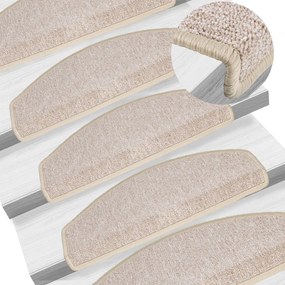 Tapetes de escadas 10 pcs 65x24x4 cm cinza-acastanhado