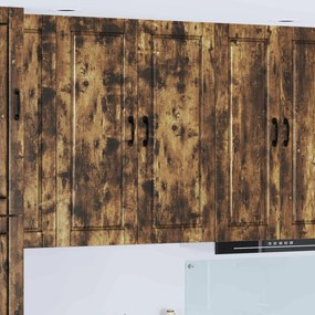 vidaXL Armário de Cozinha com porta Carvalho Defumado 40 x 31 x 100 cm