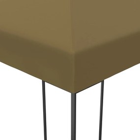 Gazebo 3x4 m 180 g/m² cinza-acastanhado