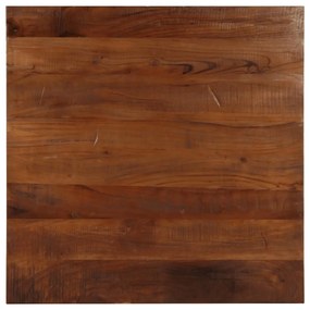 vidaXL Tampo de mesa quadrado 80x80x2,5 cm madeira recuperada maciça