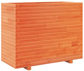 Vaso/floreira de jardim 90x40x72,5 cm pinho maciço castanho mel