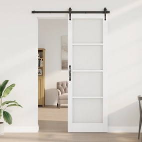 vidaXL porta interior com vidro "ORKDAL" branca 78x232x4 cm