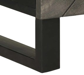 Mesa de cabeceira 50x33x60 cm madeira de mangueira maciça preto