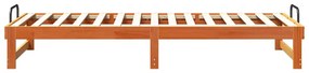 Estrutura de Cama com Alças Castanho 80 x 200 cm