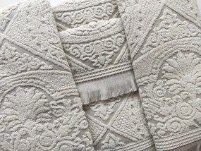 6 Toalhas de banho  jacquard with linen - 550 gr/m2 - 83% Cotton / 17% linen
