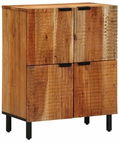 vidaXL Buffet Castanho 60 x 33 x 75 cm Madeira de acácia maciça
