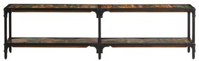 Móvel de TV 150x30x41 cm madeira recuperada maciça