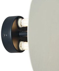 Candeeiro de parede de design bege orgânico 20 cm 2-luzes - Pulley Design