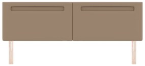 Cabeceira vidaXL Design Simples Cappuccino 180 cm em Couro Sintético