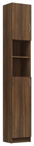 Armário Alto Loony de 190cm - Nogueira - Design Moderno