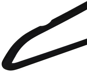 50 pcs conjunto de cabides antiderrapantes veludo preto