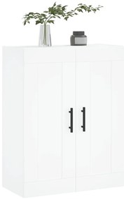 Armário de parede 69,5x34x90 cm derivados de madeira branco
