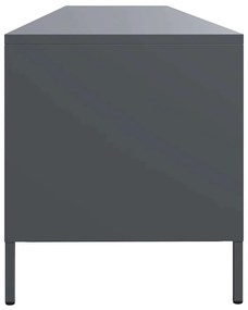 Móvel de TV 202x39x43,5 cm aço laminado a frio antracite