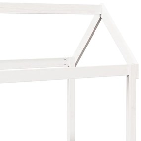 Conj. de sofá-cama com telhado 90x190 cm pinho maciço branco