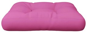 Almofadão sofá de paletes 50x50x12 cm tecido rosa