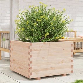 vidaXL Vaso/floreira de jardim 70x70x49,5 cm madeira de pinho maciça