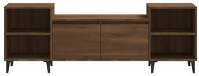 Móvel de TV 160x35x55 cm derivados de madeira carvalho castanho