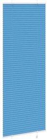 Azul Plissada Cega 80x200 cm Largura Tecido 79,4 cm Poliéster