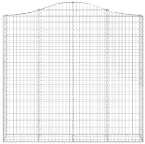 Cestos gabião arqueados 11pcs 200x30x180/200 ferro galvanizado