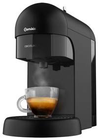 Máquina de café expresso com pressão de 19 bar Cumbia Capricciosa Preta, adequada para café moído e cápsulas monodose ESE, tanque de água de 600 ml, f