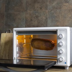 Mini-Forno com capacidade de 46 litros Bake&amp;Toast 4600 White Gyro, 12 funções combináveis, alta potência de 2000 W e espeto rotativo Branco