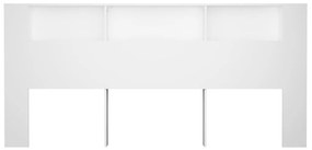 Armário de cabeceira 220x18,5x104,5 cm branco