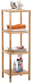 Estante de casa de banho Lindel com 4 prateleiras 36 x 36 x 112 cm Cor Nogueira