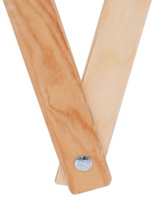 Cesto para roupa suja dobrável madeira e tecido cinzento