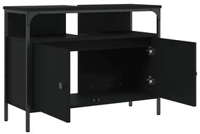 Móvel para lavatório 80x30x60 cm derivados de madeira preto