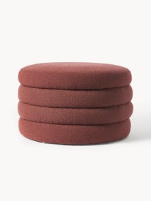 XL Bouclé Upholstered Stool Alto with Storage Space