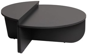 Mesa de Centro "Orion" – Antracite, Conjunto Modular, 90x60x30 cm, Des