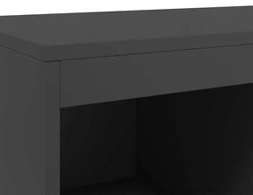 Móvel alto 68x39x111,5 cm aço preto