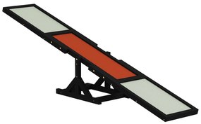 Pawhut Rampa Agility para Cães Rampa de Treino para Cães Madeira Pinho Feltro Betuminado Antiderrapante Cinza Preto | Aosom Portugal