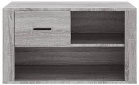 Sapateira 80x35x45 cm derivados de madeira sonoma cinza