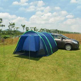 vidaXL tenda para carro Azul Marinho 390 x 330 x 195 cm Poliamida 180T