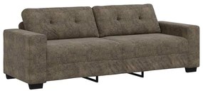 Sofá de 3 Lugares vidaXL Cinza Escuro 180 cm em Couro Sintético