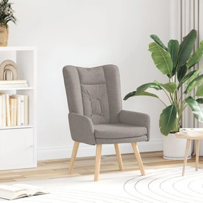 Cadeira Relaxante vidaXL em Tecidos Taupe