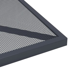 Mesa de jardim 50x50x72 cm malha de aço antracite