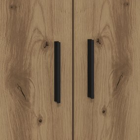 Estrutura de Cama de Armazenamento Carvalho Artesanal 90x190 cm