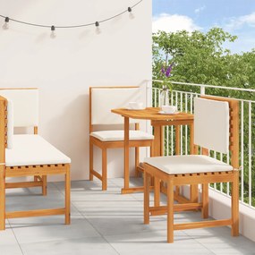 vidaXL Conjunto de Jantar para Jardim em 5 Peças de Madeira Maciça de Acácia