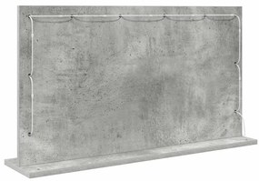 Espelho de Toucador Cinza Concreto Concreto 80 x 45 x 18 cm