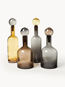 Garrafas decorativas artesanais Bubbles, conjunto de 4