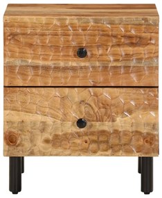 Mesas de cabeceira 2 pcs 40x33x46 cm madeira de acácia maciça