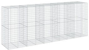 Cesto gabião com cobertura 500x100x200 cm ferro galvanizado